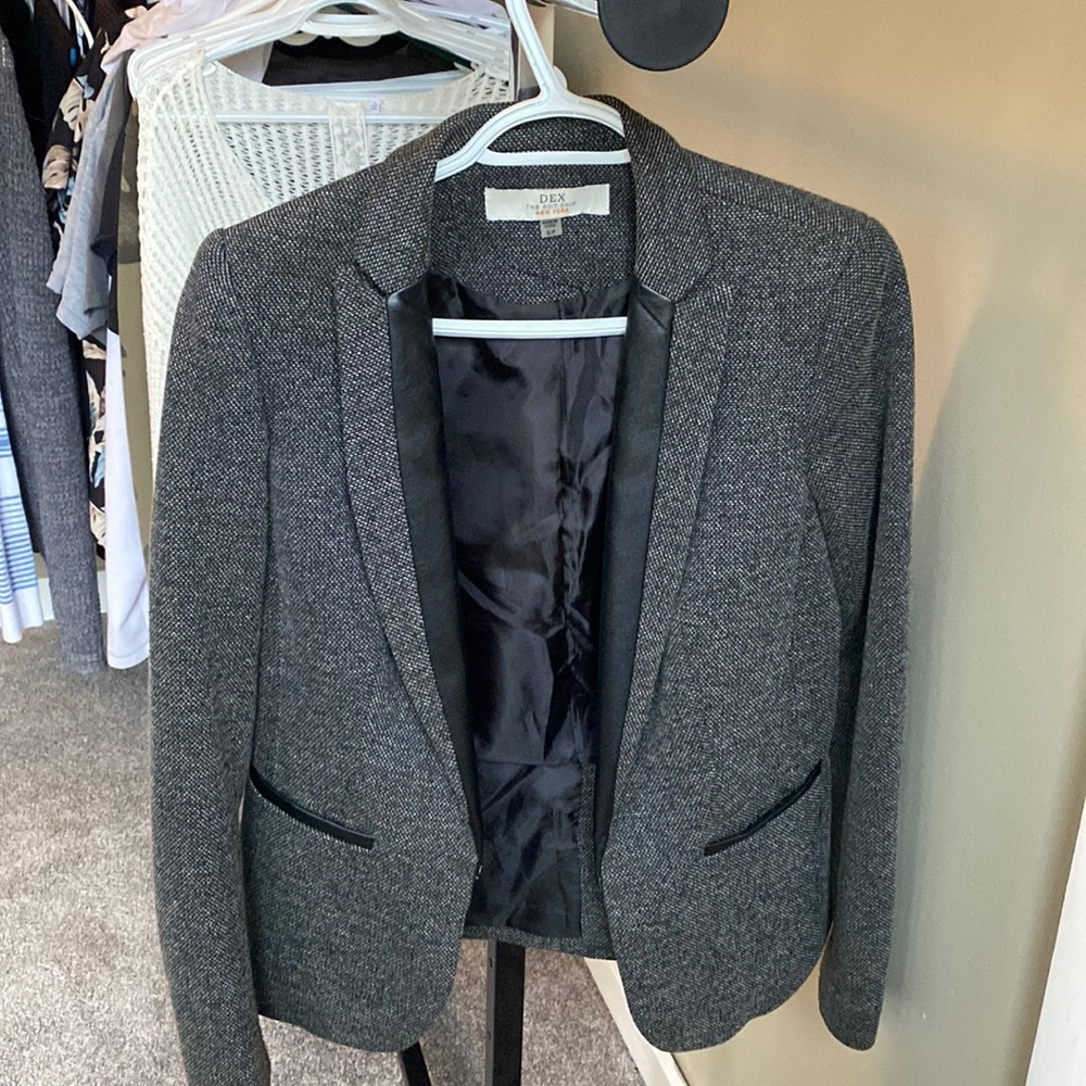 Dex Charcoal grey suit jacket